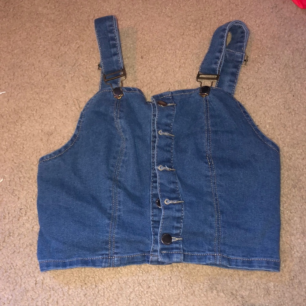 Denim crop top